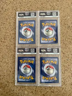 1999 Pokemon PSA 5 EX: Meowth, Kakuna, Sandslash + Abra - Image 2