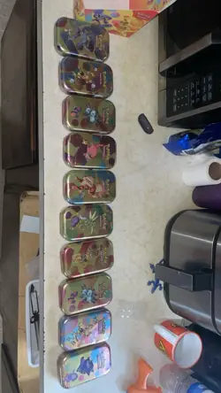 Pokemon 151 Mini Tins Display Box Complete Set of 10 Sealed - Image 2