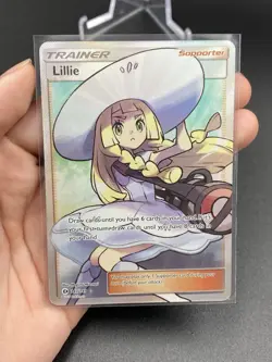 Lillie 147/149 Sun & Moon Base Set Full Art Holo Rare Trainer Pokemon - Image 3