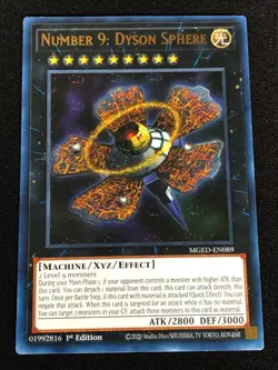 Yugioh Number 9 Dyson Sphere MGED-EN089 1st Rare (NM) - Image 1