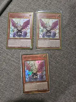 3x Familiar - Possessed - Lyna 1st Edition Premium Gold Rare MGED-EN013 Yu-Gi-Oh - Image 1