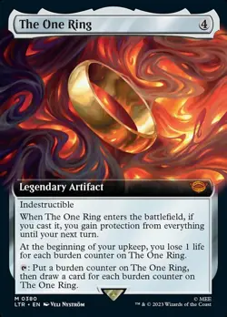 [1x] The One Ring - Foil - Extended Art Near Mint, English Lord of the Rings Ext - Image 1