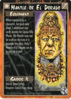 Rage CCG War of the Amazon Mantle of El Dorado Rare Powerful Card Hard To Find - Image 2