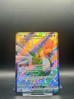 Pokemon Card Squawkabilly ex 223/091 Shiny Ultra Rare Paldean Fates Near Mint - Image 1