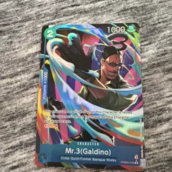 One Piece card PRB02-009 Mr. 3 (Galdino) R Parallel The Best vol.2 English - Image 1