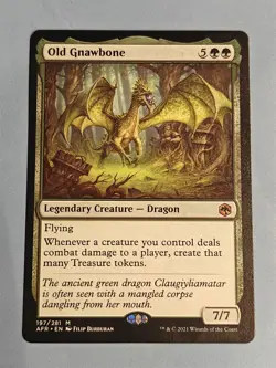 Old Gnawbone MTG Adventures in the Forgotten Realms Regular English Near Mint NM - Image 1