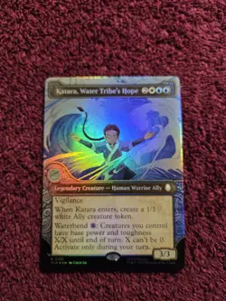 MTG Katara Water Tribe's Hope 0351 Foil Borderless Avatar The Last Air Bender - Image 1