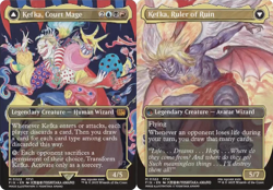 MTG Kefka, Court Mage // Kefka, Ruler of Ruin (0322) - Foil - Borderless NM-Mint - Image 1