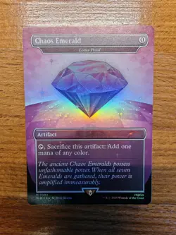 Chaos Emerald (Lotus Petal) Purple 7034 Secret Lair Drop Sonic Bonus MTG NM - Image 1