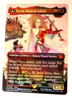 Terra, Magical Adept Borderless Foil Final Fantasy MTG 0323 NM - Image 1