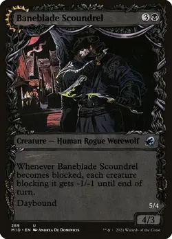 Baneblade Scoundrel (Showcase) Innistrad: Midnight Hunt NM MTG Non-Foil - Image 1