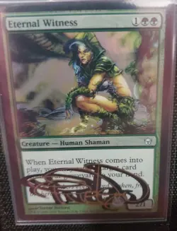 MTG FOIL ETERNAL WITNESS SHADOW SIGNED BY ARTIST - Image 1