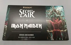 MTG Secret Lair Iron Maiden: Eddie Unchained Rainbow Foil Edition Sealed - Image 1