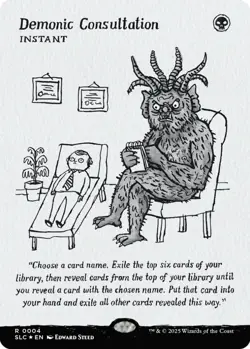 Demonic Consultation #4 Encyclopedia Countdown Kit Secret Lair Non-Foil MTG - Image 1