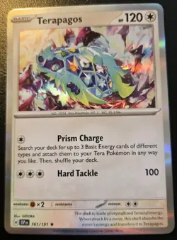 Terapagos 161/191 Holo Rare Scarlet & Violet: Surging Sparks Pokemon TCG - Image 1