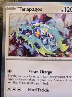 Terapagos 161/191 Holo Rare Scarlet & Violet: Surging Sparks Pokemon TCG - Image 2