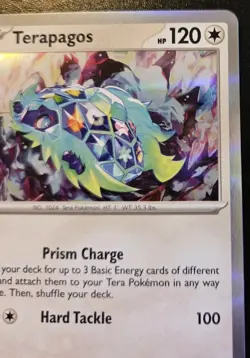 Terapagos 161/191 Holo Rare Scarlet & Violet: Surging Sparks Pokemon TCG - Image 3