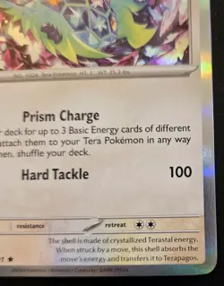 Terapagos 161/191 Holo Rare Scarlet & Violet: Surging Sparks Pokemon TCG - Image 5