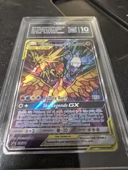 Pokemon Moltres Zapdos Articuno Tag Team GX SM210 TCG Promo TAG 10 Gem Mint - Image 1