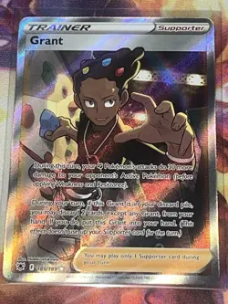 Pokemon TCG SWSH Astral Radiance Ultra Rare Card Grant 185/189 NM Condition - Image 1