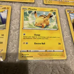 Six Pokemon TCG 12-2020 Pikachu Vintage Rare MINT - Image 3