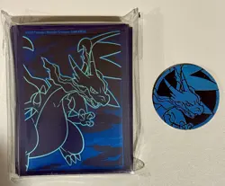 Pokemon TCG Phantasmal Flames Sealed 65 Card Sleeves New + Coin - Image 1