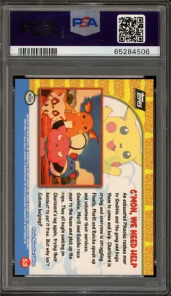 Pokemon Topps C'Mon We Need Help Cor. Foil Movie Edition #53 PSA 10 Gem Mint - Image 2