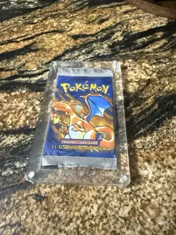 1999 Pokemon Charizard Base Set Shadowless Sealed Booster Pack WOTC - Image 1