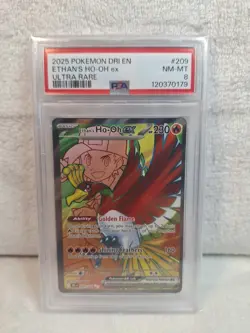Pokemon TCG Ethan’s Ho-Oh ex 209/182 - Ultra Rare - Destined Rivals PSA 8 - Image 1