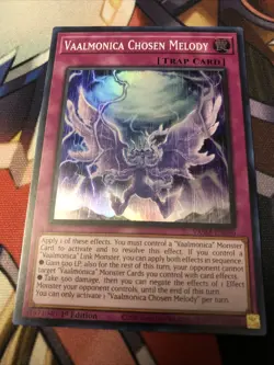 Yu-Gi-Oh! - Vaalmonica Chosen Melody - VASM-EN040 - Super Rare - 1st Ed -NM/M - Image 1