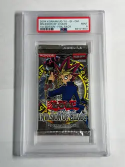PSA 9 MINT IOC Invasion of Chaos 1st Edition Sealed Booster Pack Yugioh - Image 1