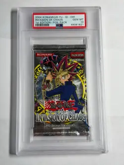 PSA 10 IOC Invasion of Chaos 1st Edition Sealed Booster Pack Yugioh - Image 1