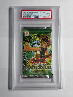PSA 9 MINT MRL Magic Ruler 1st Edition Sealed Booster Pack *5291 Yugioh - Image 1