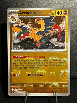 Pokemon Card Archeops Master Ball WHT 051/086 White Flare Holo English - Image 1