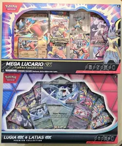 Pokemon Card Lugia ex-Latias ex & Mega Lucario Ex Figure Collectio Box Set - Image 2