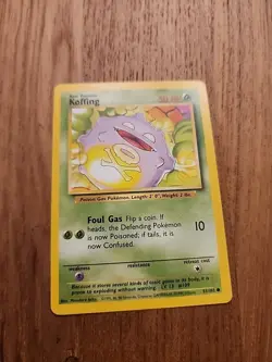 KOFFING - Base Set - 51/102 - Common - Pokemon Card - Unlimited Edition - NM - Image 1