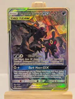 Custom Fan Art Reshiram & Zekrom GX High Quality Custom Card Tag Team Colour - Image 1