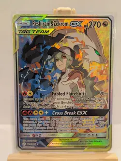 Custom Fan Art Reshiram & Zekrom GX High Quality Custom Card Tag Team Colour - Image 5