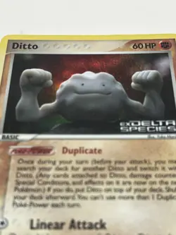 Pokemon TCG Ditto (Geodude) Card 62/113 Delta Species Set Holo - Image 3