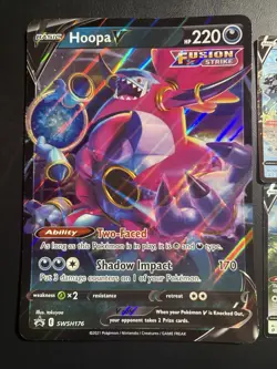Pokemon TCG Card Lot. 12 Regular Size and 2 Large Cards V Cards - Image 2