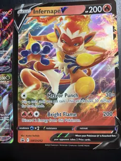 Pokemon TCG Card Lot. 12 Regular Size and 2 Large Cards V Cards - Image 3