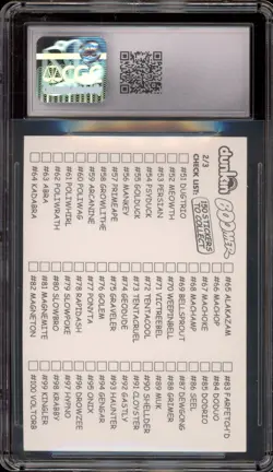 Pokemon Dragonite Dunkin' Boomer Sticker Cards #149 CGC 7 - Image 2
