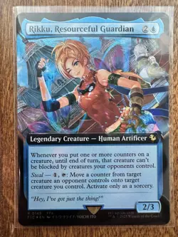 Magic MTG Final Fantasy - Rikku, Resourceful Guardian EXTENDED ART FOIL 145 - Image 1