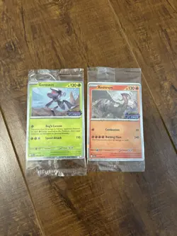 Reshiram And Genesect- Pokemon Phantasmal Flames - SEALED Stamped Promo Cards - Image 1