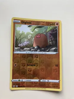 Diglett 092/202 - Reverse Holo - Sword And Shield Pokemon Card - Image 1