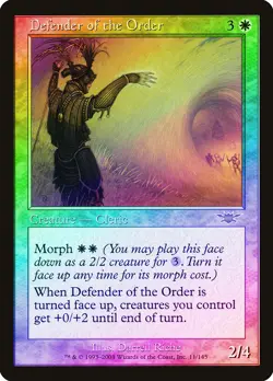 Defender of the Order FOIL Legions PLD White Rare MAGIC MTG CARD ABUGames - Image 1