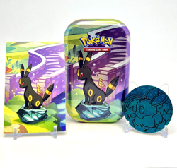Umbreon Prismatic Evolutions Mini Tin, Art card, and Coin Only - Image 1