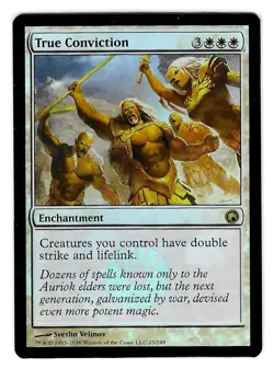 True Conviction Foil White Rare MTG Magic the Gathering Scars of Mirrodin NM-MT+ - Image 1