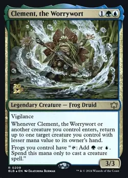 2x Clement, the Worrywort - Foil Prerelease Promo BLB LP MTG - Image 1