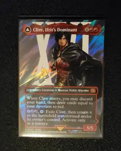 Clive, Ifrit's Dominant Final Fantasy MTG NM Borderless SURGE FOIL - Image 1